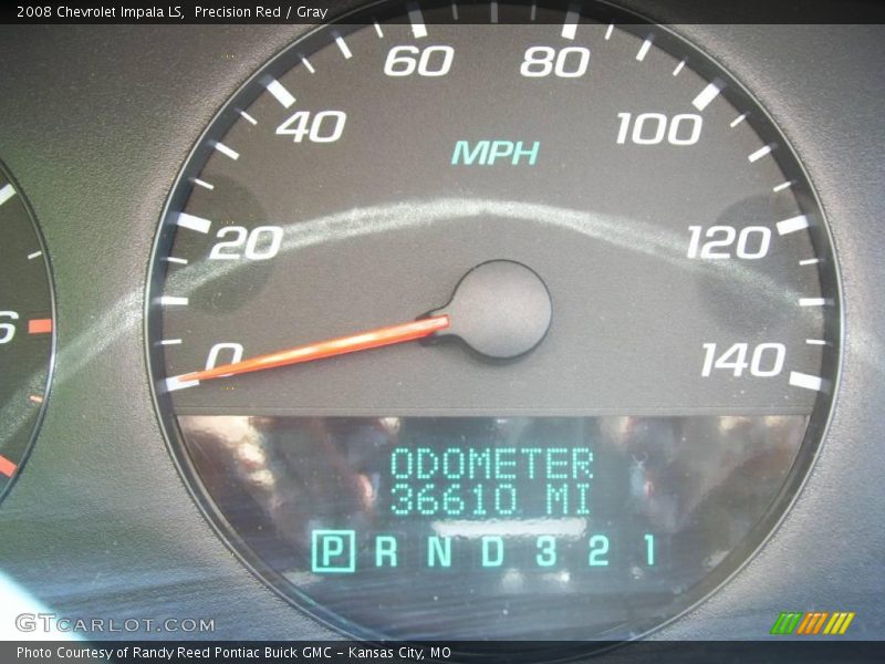 Precision Red / Gray 2008 Chevrolet Impala LS