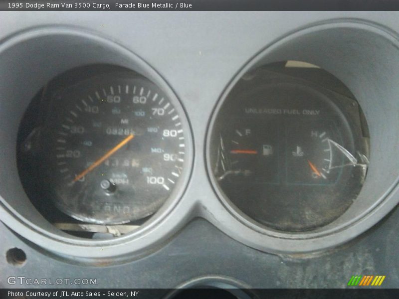Parade Blue Metallic / Blue 1995 Dodge Ram Van 3500 Cargo