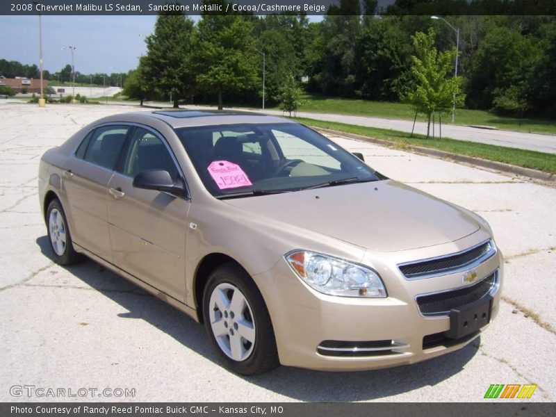 Sandstone Metallic / Cocoa/Cashmere Beige 2008 Chevrolet Malibu LS Sedan