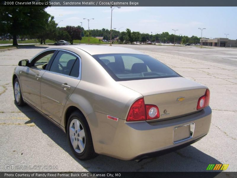 Sandstone Metallic / Cocoa/Cashmere Beige 2008 Chevrolet Malibu LS Sedan