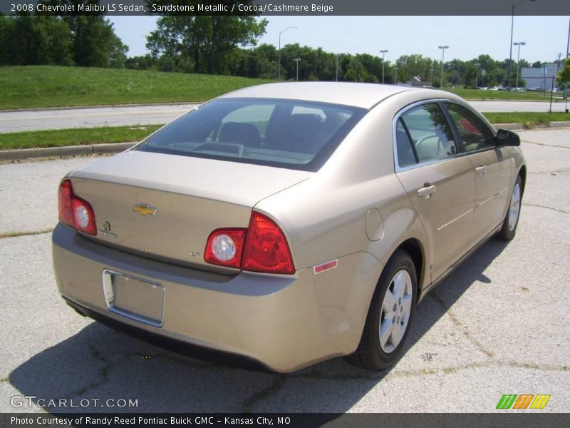 Sandstone Metallic / Cocoa/Cashmere Beige 2008 Chevrolet Malibu LS Sedan