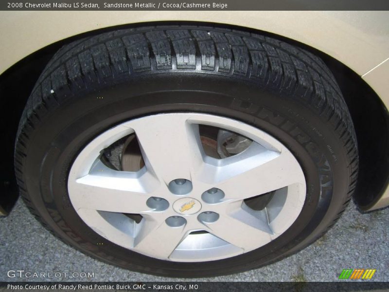 Sandstone Metallic / Cocoa/Cashmere Beige 2008 Chevrolet Malibu LS Sedan
