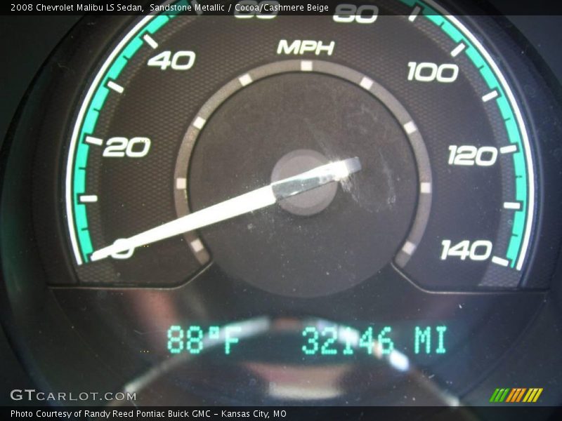 Sandstone Metallic / Cocoa/Cashmere Beige 2008 Chevrolet Malibu LS Sedan