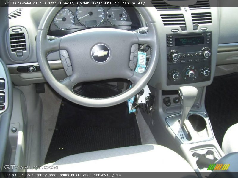 Golden Pewter Metallic / Titanium Gray 2008 Chevrolet Malibu Classic LT Sedan