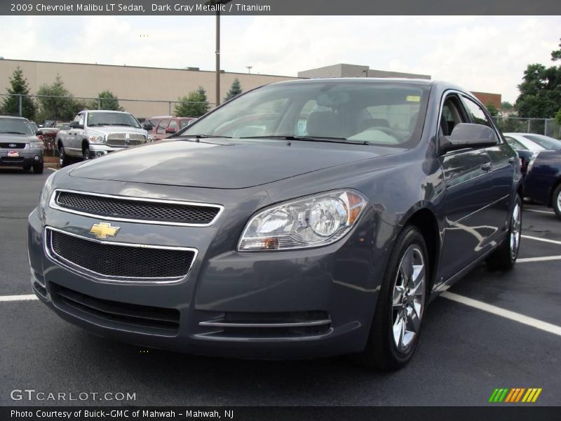 Dark Gray Metallic / Titanium 2009 Chevrolet Malibu LT Sedan