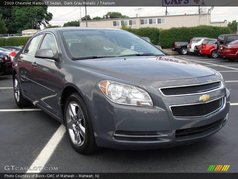 Dark Gray Metallic / Titanium 2009 Chevrolet Malibu LT Sedan