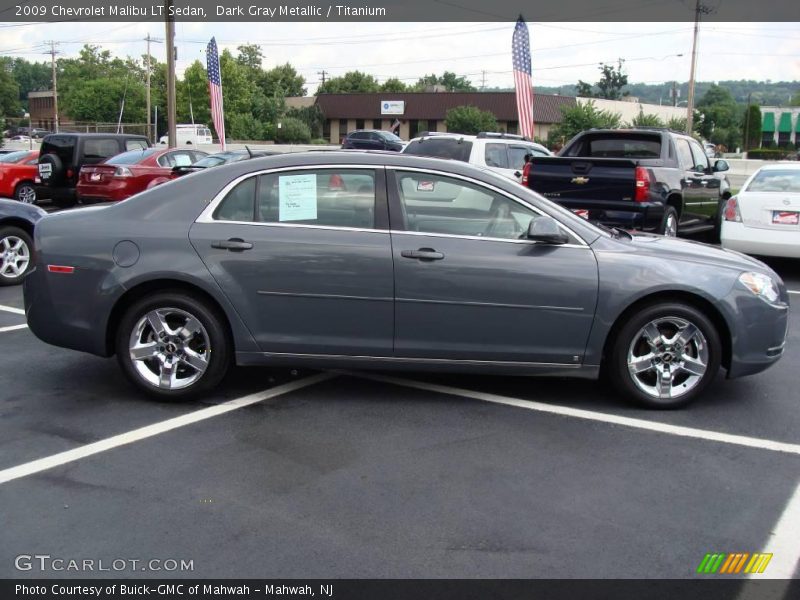 Dark Gray Metallic / Titanium 2009 Chevrolet Malibu LT Sedan
