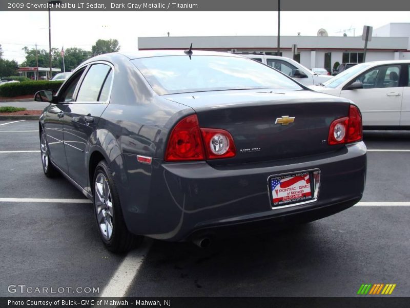 Dark Gray Metallic / Titanium 2009 Chevrolet Malibu LT Sedan