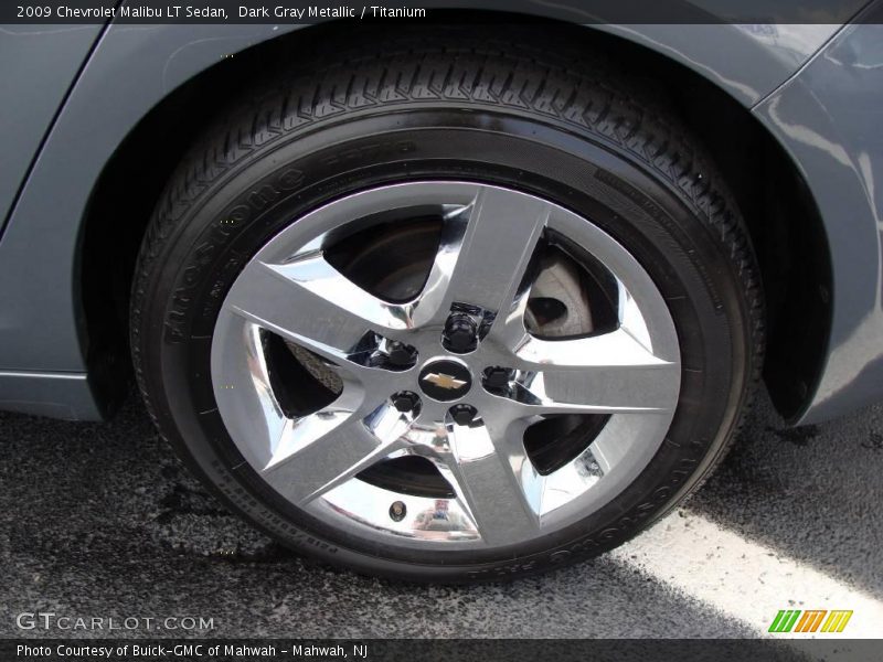 Dark Gray Metallic / Titanium 2009 Chevrolet Malibu LT Sedan
