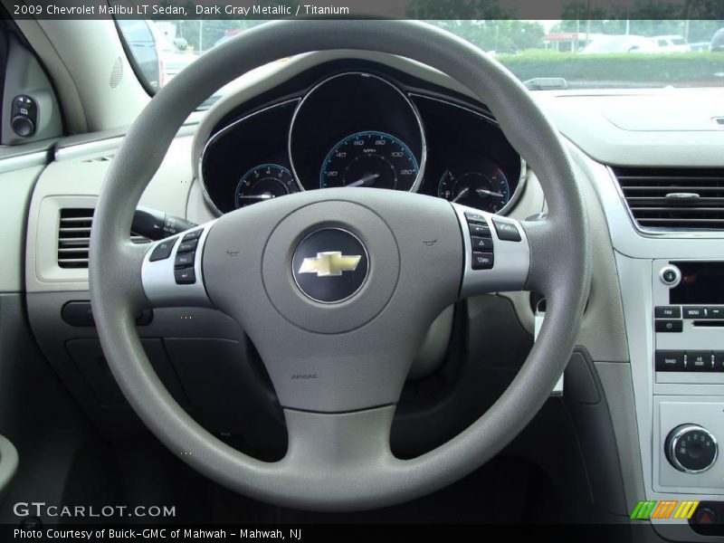 Dark Gray Metallic / Titanium 2009 Chevrolet Malibu LT Sedan