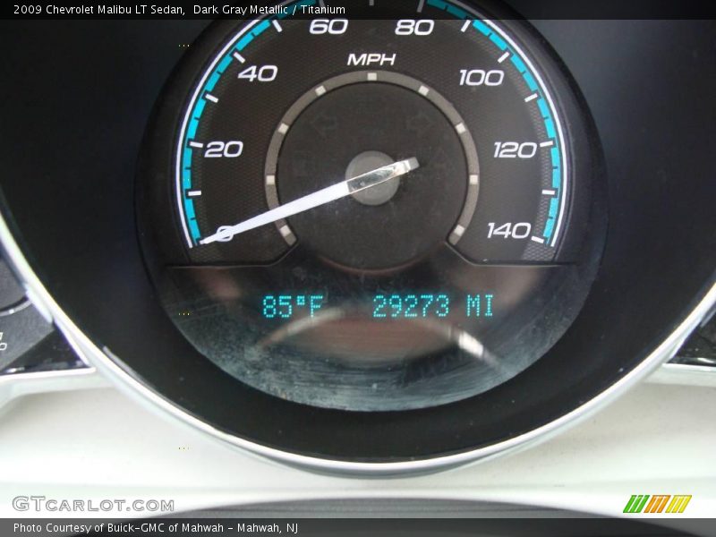 Dark Gray Metallic / Titanium 2009 Chevrolet Malibu LT Sedan