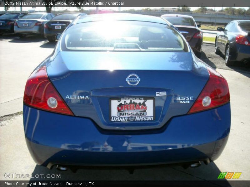 Azure Blue Metallic / Charcoal 2009 Nissan Altima 3.5 SE Coupe