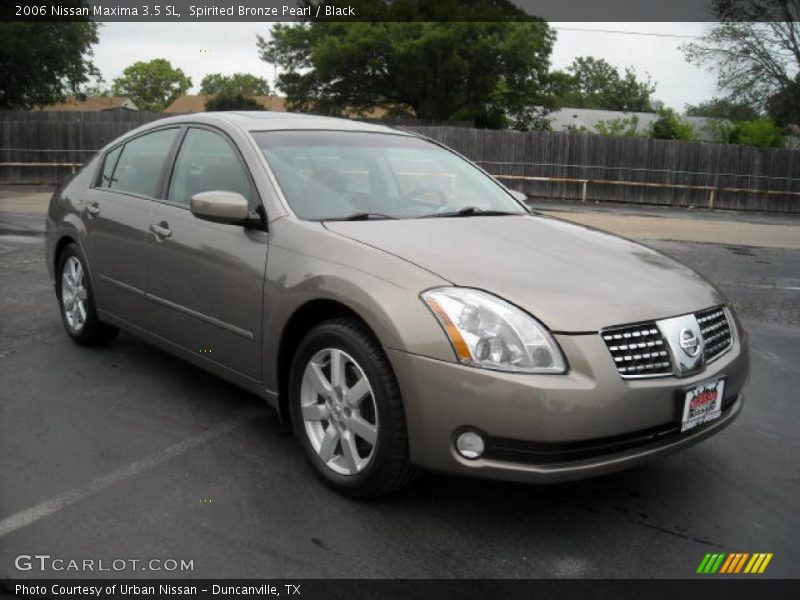 Spirited Bronze Pearl / Black 2006 Nissan Maxima 3.5 SL