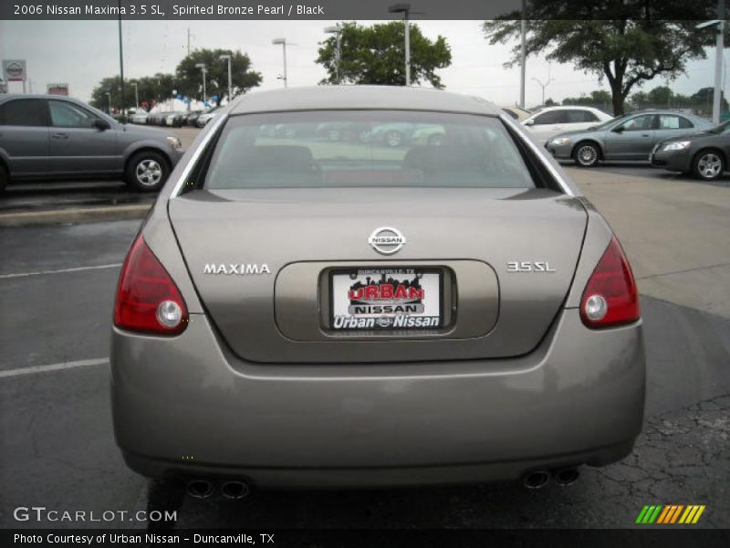 Spirited Bronze Pearl / Black 2006 Nissan Maxima 3.5 SL