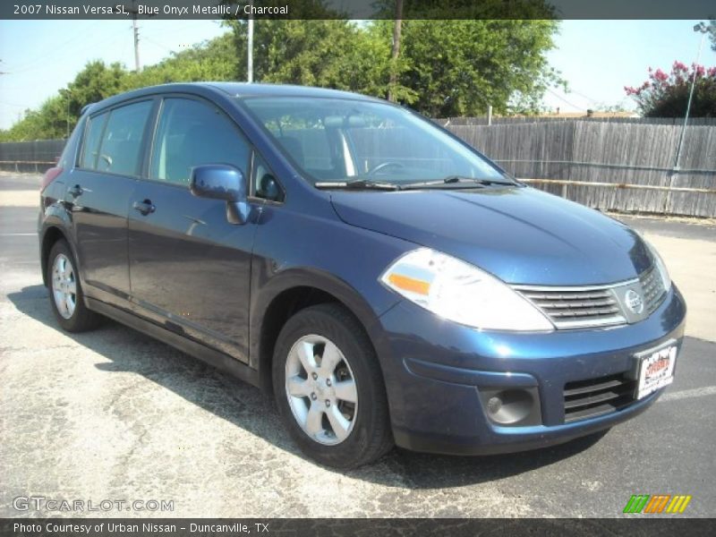 Blue Onyx Metallic / Charcoal 2007 Nissan Versa SL