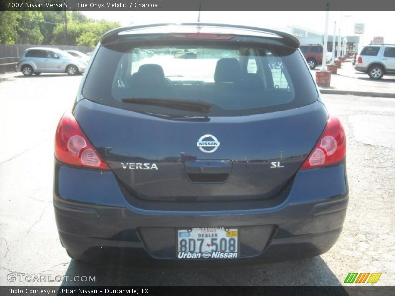 Blue Onyx Metallic / Charcoal 2007 Nissan Versa SL