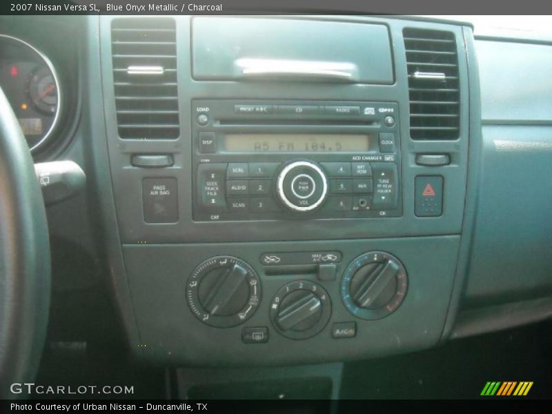 Blue Onyx Metallic / Charcoal 2007 Nissan Versa SL