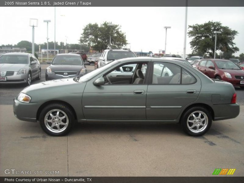 Jaded Green / Taupe 2005 Nissan Sentra 1.8 S