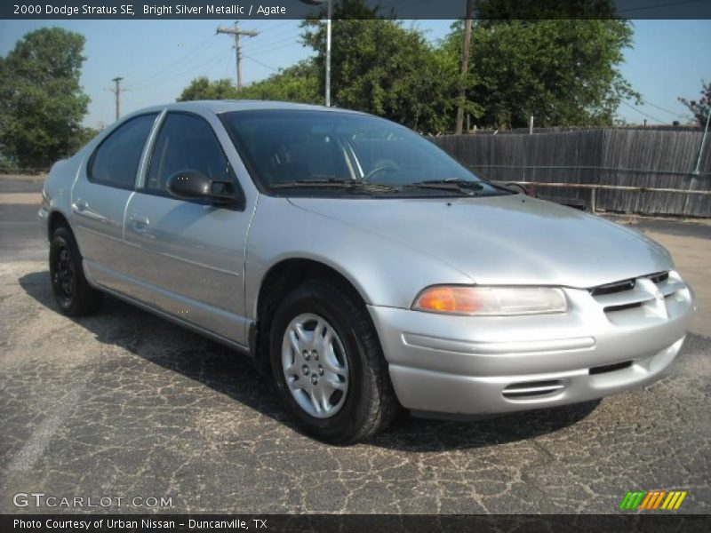 Bright Silver Metallic / Agate 2000 Dodge Stratus SE