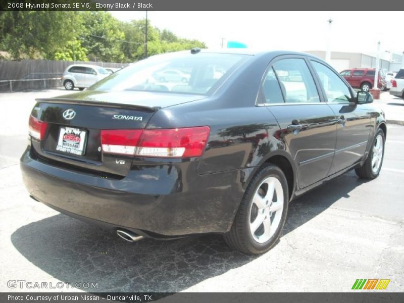 Ebony Black / Black 2008 Hyundai Sonata SE V6