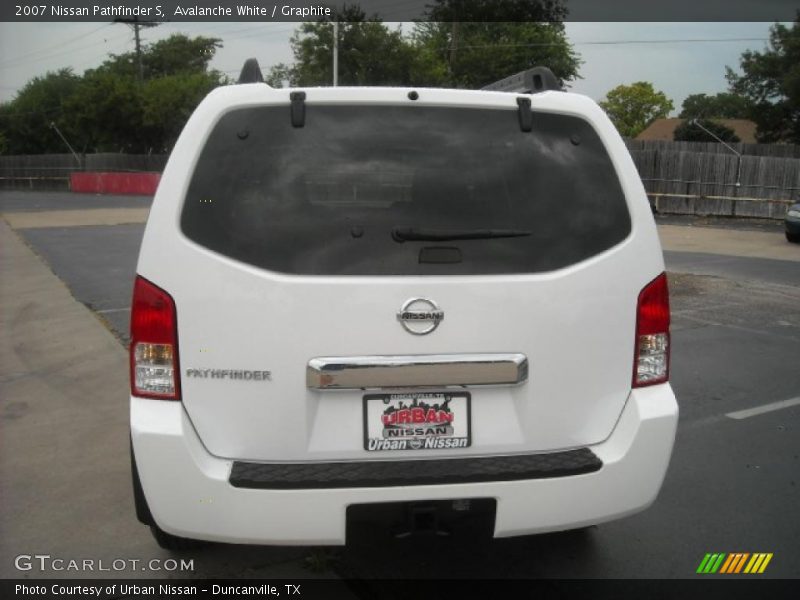 Avalanche White / Graphite 2007 Nissan Pathfinder S