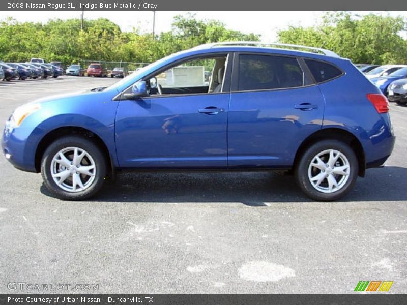 Indigo Blue Metallic / Gray 2008 Nissan Rogue SL
