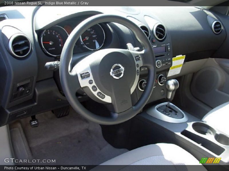 Indigo Blue Metallic / Gray 2008 Nissan Rogue SL