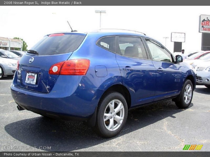 Indigo Blue Metallic / Black 2008 Nissan Rogue SL