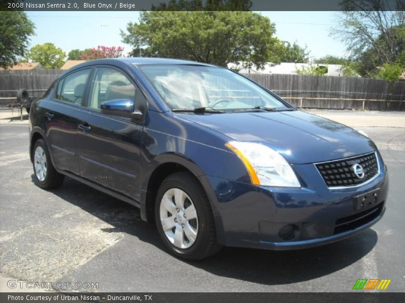 Blue Onyx / Beige 2008 Nissan Sentra 2.0