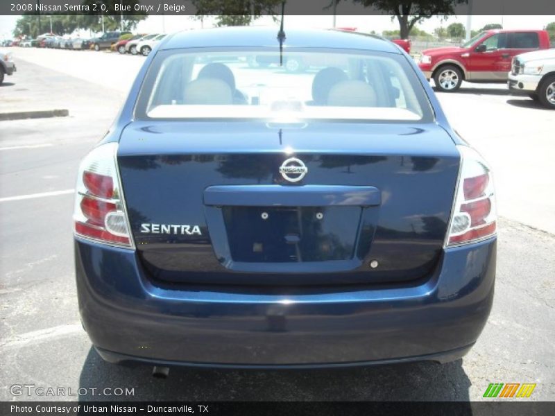 Blue Onyx / Beige 2008 Nissan Sentra 2.0