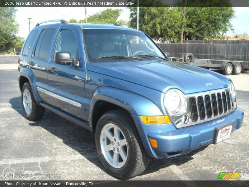 Atlantic Blue Pearl / Medium Slate Gray 2006 Jeep Liberty Limited 4x4