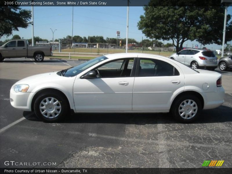 Stone White / Dark Slate Gray 2006 Chrysler Sebring Sedan