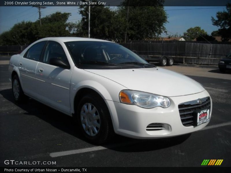 Stone White / Dark Slate Gray 2006 Chrysler Sebring Sedan