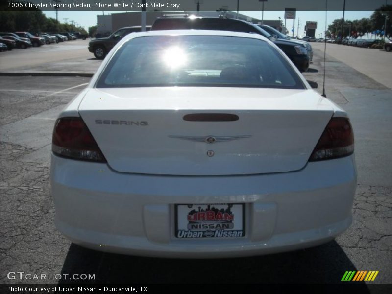 Stone White / Dark Slate Gray 2006 Chrysler Sebring Sedan