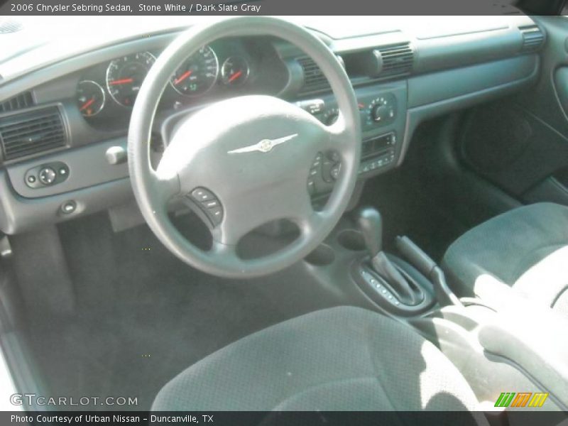Stone White / Dark Slate Gray 2006 Chrysler Sebring Sedan