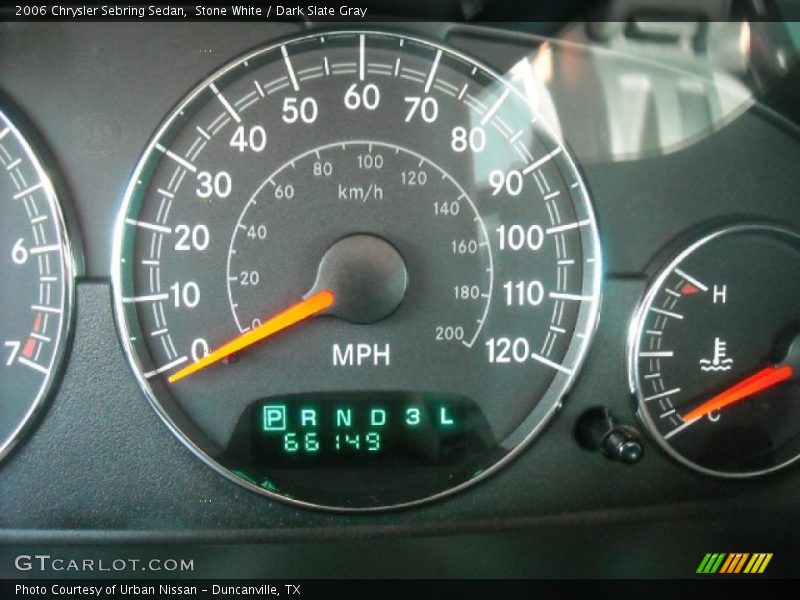Stone White / Dark Slate Gray 2006 Chrysler Sebring Sedan