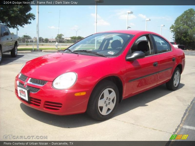 Flame Red / Dark Slate Gray 2004 Dodge Neon SE