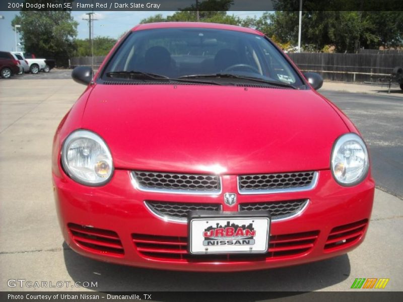 Flame Red / Dark Slate Gray 2004 Dodge Neon SE