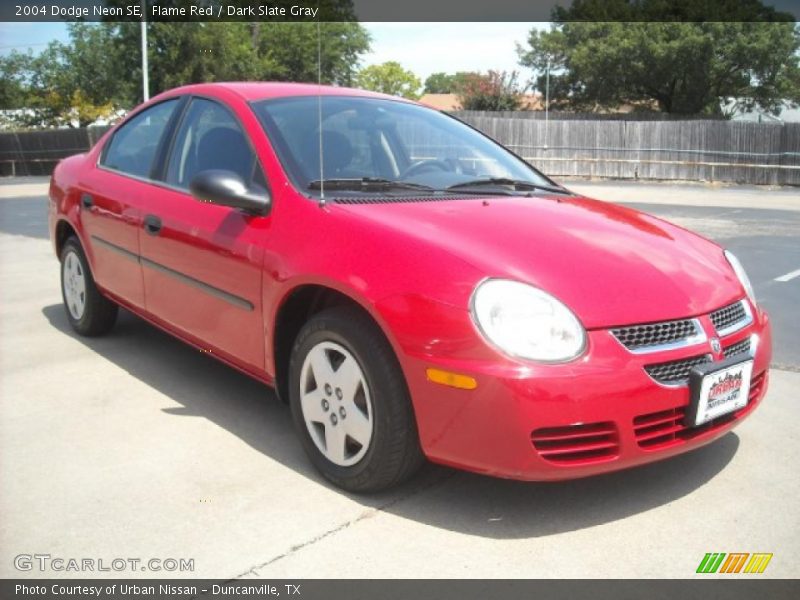 Flame Red / Dark Slate Gray 2004 Dodge Neon SE