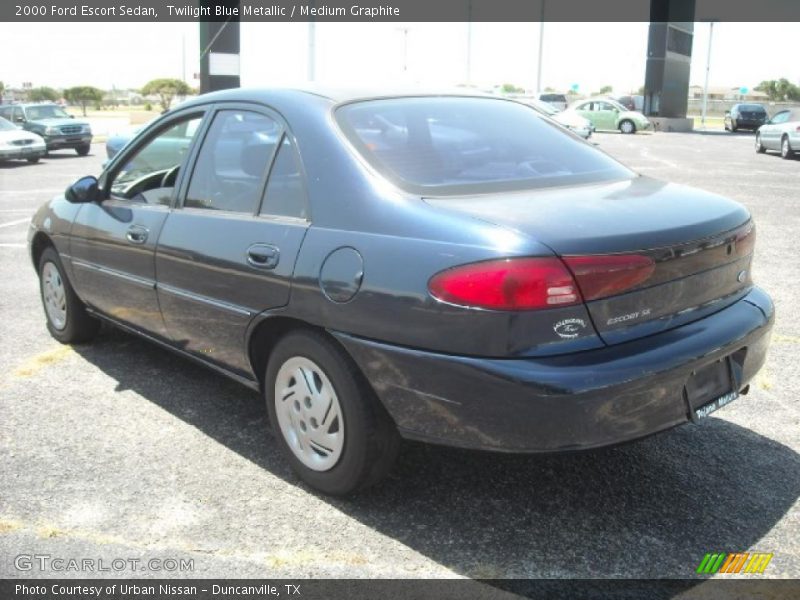 Twilight Blue Metallic / Medium Graphite 2000 Ford Escort Sedan
