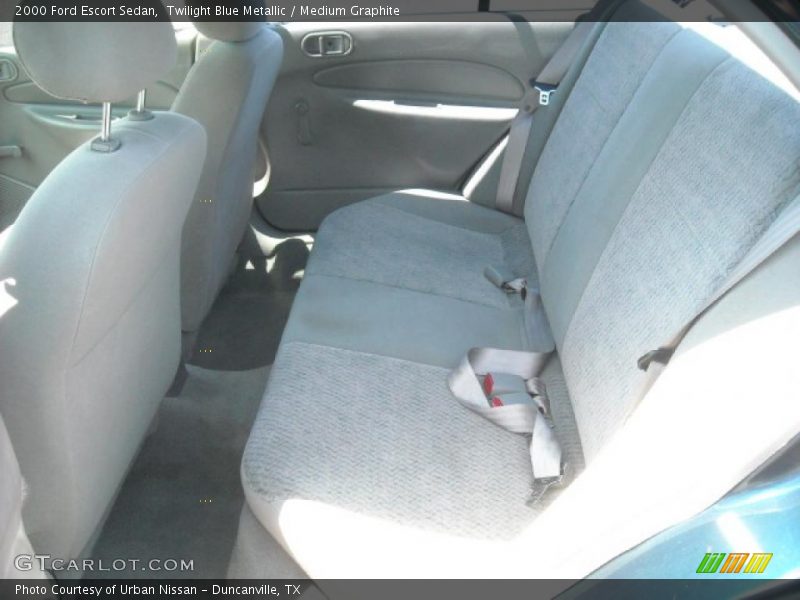 Twilight Blue Metallic / Medium Graphite 2000 Ford Escort Sedan