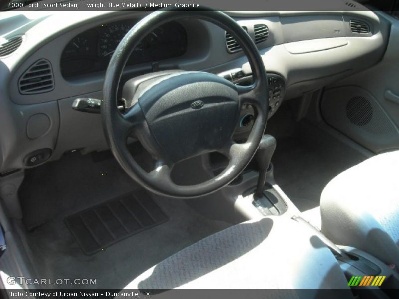 Twilight Blue Metallic / Medium Graphite 2000 Ford Escort Sedan