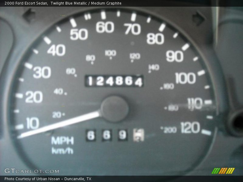 Twilight Blue Metallic / Medium Graphite 2000 Ford Escort Sedan
