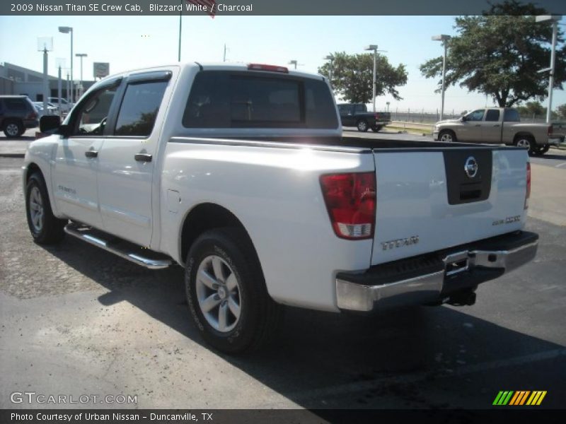 Blizzard White / Charcoal 2009 Nissan Titan SE Crew Cab