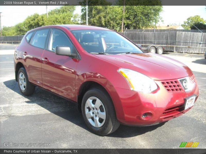 Venom Red / Black 2009 Nissan Rogue S