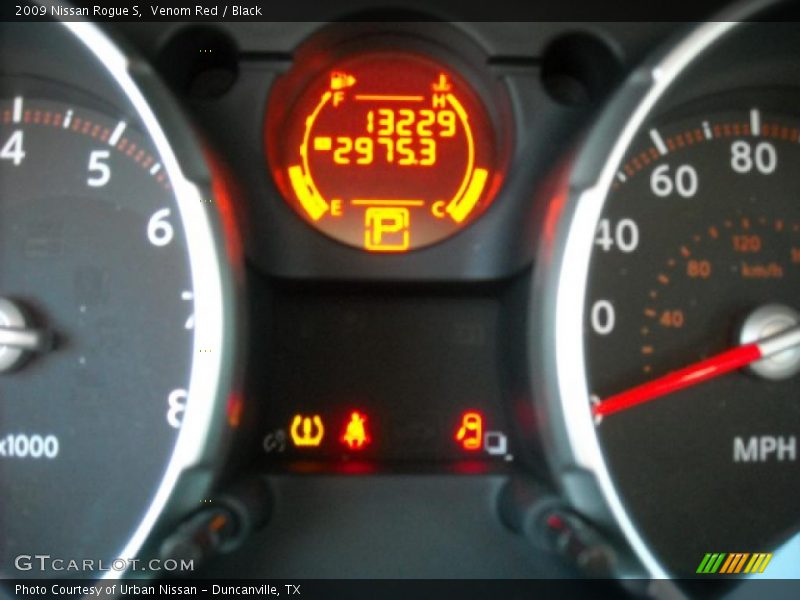 Venom Red / Black 2009 Nissan Rogue S