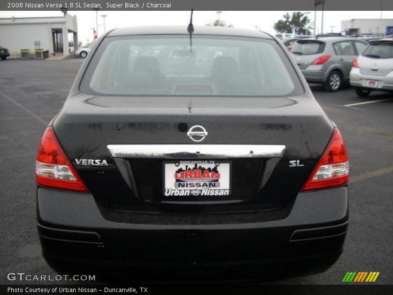 Super Black / Charcoal 2008 Nissan Versa 1.8 SL Sedan