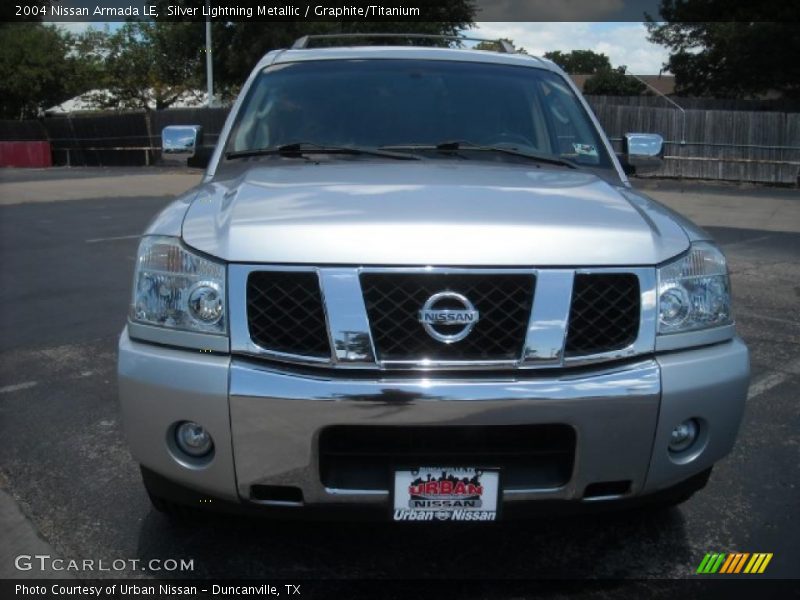 Silver Lightning Metallic / Graphite/Titanium 2004 Nissan Armada LE