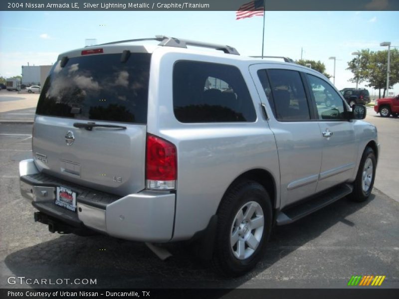 Silver Lightning Metallic / Graphite/Titanium 2004 Nissan Armada LE