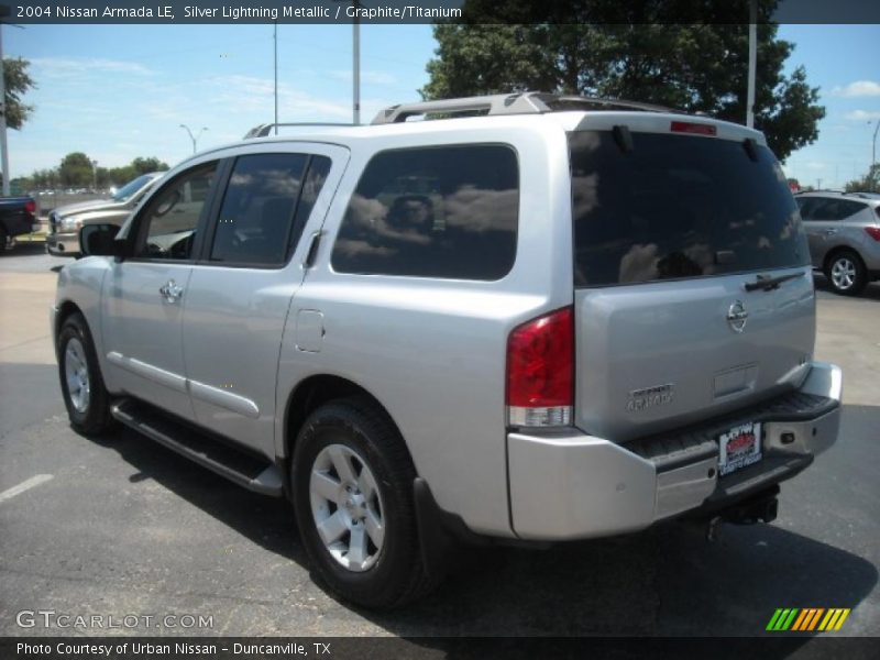 Silver Lightning Metallic / Graphite/Titanium 2004 Nissan Armada LE